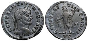 Constantius I GENIO Trier 214a