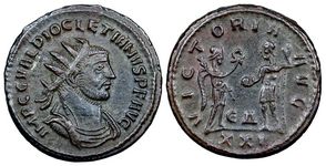 Diocletian
                    VICTORIA AVG Antioch 326