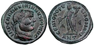 Maximianus
                    GENIO POPVLI ROMANI Antioch 52b