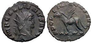 Gallienus
                    APOLLINI CONS AVG; Gryphon Rome 165
