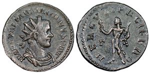 Maximianus HERCVLI
                      PACIFERO Lugdunum 379
