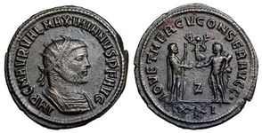 Maximianus IOV ET HERCV CONSER AVGG Antioch
                      622