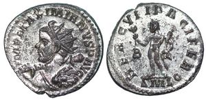 Maximianus HERCVLI PACIFERO Lugdunum 375