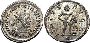 Maximianus VIRTVS AVGG Lugdunum Lyon 441
