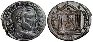 Maximianus CONSERV VRB SVAE Rome 202b