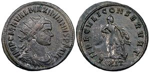 Maximianus HERCVLI CONSERVAT Ticinum 544
