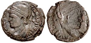 Constantinopolis brockage from Trier Ex 1989
                    Nether Compton (Dorset) Hoard