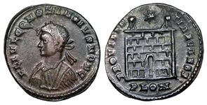 Constantius II PROVIDENTIAE London 298 var
                    Appleford