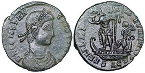 Constantius II FEL TEMP REPARATIO Lugdunum
                    Freckenham Hoard