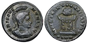 Crispus BEATA TRANQVILLITAS London
                    228�Appleford Hoard