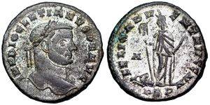Diocletian FELIX ADVENT AVGG NN Carthage 21a
                    Rauceby Hoard