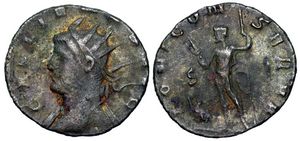 Gallienus
                  reverse brockage