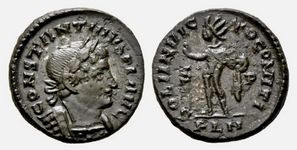 Constantine I
                      SOLI INVICTO COMITI__RIC VII London 109