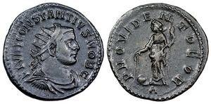 Constantius I PROVIDENT DEOR from Lugdunum