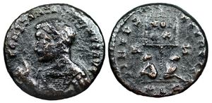 Constantine I VIRTVS EXERCIT Lyon Bastien
                        50