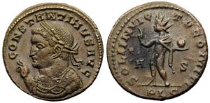 Constantine I SOLI INVICTO COMITI Lyon