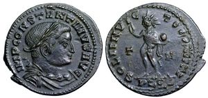 Constantine I SOLI INVICTO COMITI Lyon
                          19