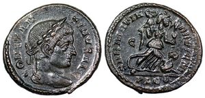 Constantine I SARMATIA DEVICTA Lyon 219
                          Ex Carleton St. Peter Hoard