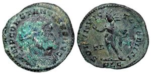 Constantine I SOLI INVICTO COMITI Lyon 34
                          “Lédenon Hoard”