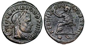 Divo
                        Claudius II REQVIES OPTIMOR MERIT Rome 106
