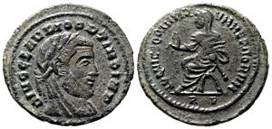 Divo
                        Claudius II REQVIES OPTIMORVM MERITORVM from
                        Rome