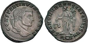 Constantine I SAC MON VRB AVGG ET CAESS NN
                        Rome 159b
