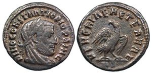 Divo
                        Constantius I MEMORIAE AETERNAE Rome 111