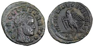 Divo
                        Constantius I MEMORIAE AETERNAE Rome 118