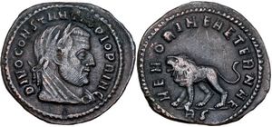 Divo
                        Constantius MEMORIAE AETERNAE Rome 127