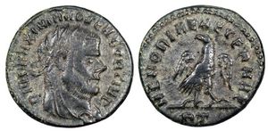 Divo
                        Maximianus MEMORIAE AETERNAE Rome 110