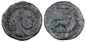 Divo
                        Maximianus MEMORIAE AETERNAE Rome 123
