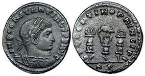 Constantine I SPQR
                      OPTIMO PRINCIPI Rome 349