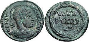 Constantine I VOT X/ET XV F after Rome 207