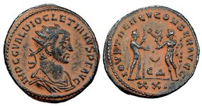 Diocletian IOV ET HERCV CONSER AVGG Antioch
                        323