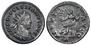 Diocletian IOVI AVGG RIC V Lyons 34