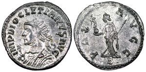 Diocletian PAX AVGG Lugdunum 67