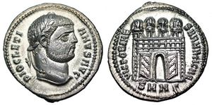 Diocletian VICTORIAE SARMATICAE from
                        Nicomedia