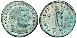 Diocletian GENIO POPVLI ROMANI Nicomedia
                        29a
