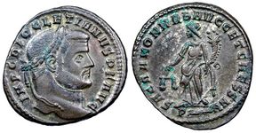 Diocletian
                      SACRA MON VRB AVGG ET CAESS N N Rome 100a