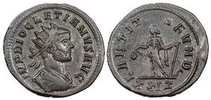 Diocletian LAETITIA FVND Rome 171