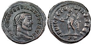 Diocletian GENIO POPVLI ROMANI Rome 94a
                        variation