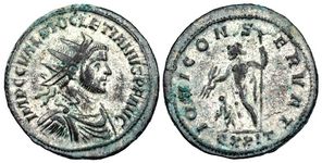 Diocletian IOVI CONSERVAT Ticinum 220