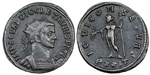 Diocletian IOVI CONSERVAT Ticinum 222