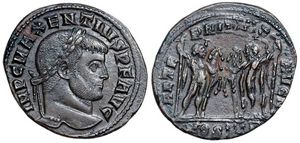 Maxentius
                      AETERNITAS AVG N Ostia 35
