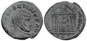Maxentius
                      CONSERV VRB SVAE Rome 208