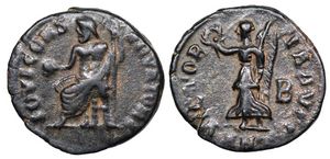 Anonymous pagan civic coinage IOVI
                        CONSERVATORI VICTORIA AVGG Antioch