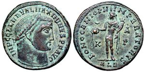 Maximinus II BONO GENIO PII IMPERATORIS
                        Alexandria 135