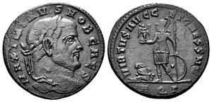 Maximinus
                      II VIRTVS AVGG ET CAESS NN Aquileia 72b