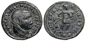 Maximinus II VIRTVTI EXERCITVS from
                        Cyzicus