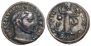 Maximinus II SOLI INVICTO Nicomedia 77b